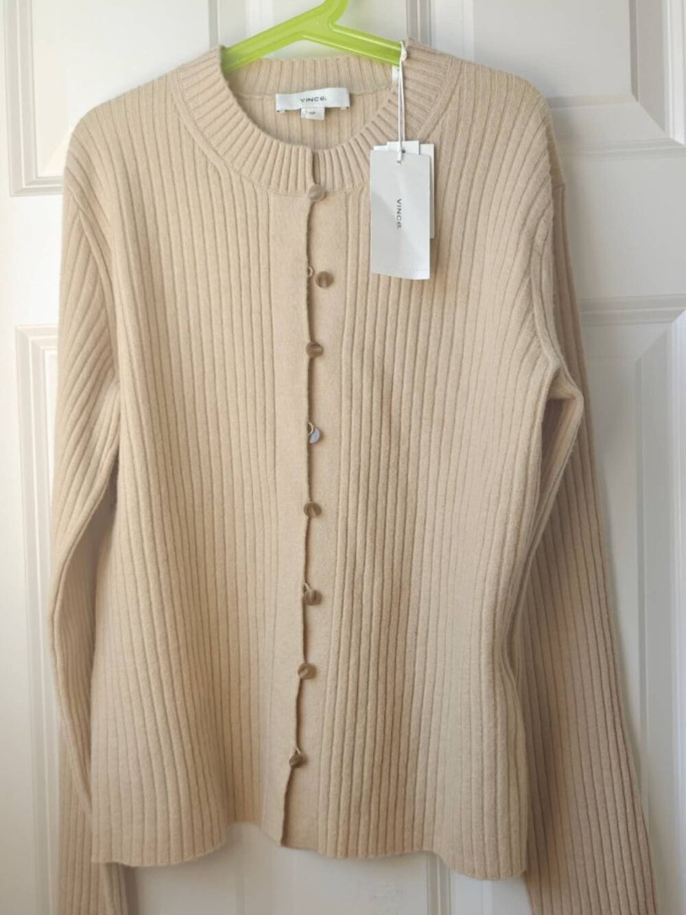 NWT Vince Ribbed Button Cardigan Sweater cashmere wool - Picture 5 of 7